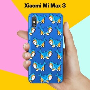 Силиконовый чехол на Xiaomi Mi Max 3 Акула-Корги / для Сяоми Ми Макс 3