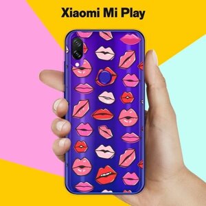 Силиконовый чехол на Xiaomi Mi Play Губы / для Сяоми Ми Плей