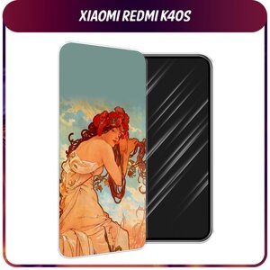 Силиконовый чехол на Xiaomi Poco F4/Redmi K40S / Сяоми Редми K40S "Славянская эпопея Альфонс Муха"