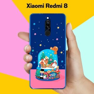 Силиконовый чехол на Xiaomi Redmi 8 Новогодний подарок / для Сяоми Редми 8