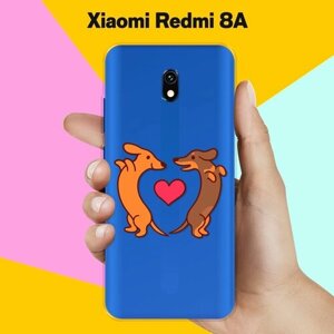 Силиконовый чехол на Xiaomi Redmi 8A 2 таксы / для Сяоми Редми 8А