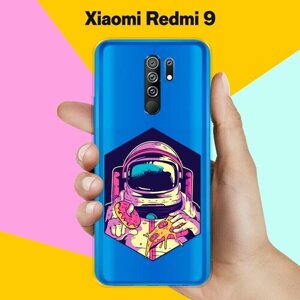Силиконовый чехол на Xiaomi Redmi 9 Астронавт с пончиком / для Сяоми Редми 9