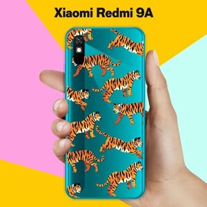 Силиконовый чехол на Xiaomi Redmi 9A Тигры / для Сяоми Редми 9А