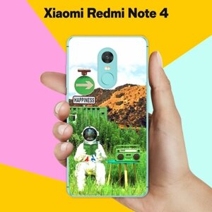 Силиконовый чехол на Xiaomi Redmi Note 4 Астронавт 8 / для Сяоми Редми Ноут 4