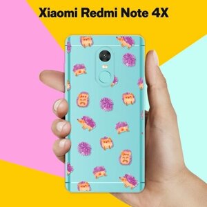 Силиконовый чехол на Xiaomi Redmi Note 4X Ежики / для Сяоми Редми Ноут 4Х