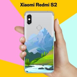 Силиконовый чехол на Xiaomi Redmi S2 Гора / для Сяоми Редми С2