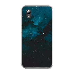 Силиконовый чехол на ZTE Blade A31 Lite / ЗТЕ Блейд А31 Лайт Синий космос