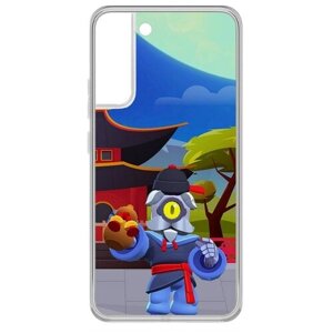 Силиконовый чехол / накладка Krutoff Clear Case Brawl Stars-Великий Мастер Барли для Samsung Galaxy S22+