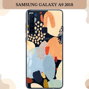 Силиконовый чехол "Необычная абстракция" на Samsung Galaxy A9 2018 / Самсунг Галакси A9, прозрачный