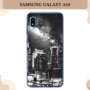Силиконовый чехол "Ночной Нью-Йорк" на Samsung Galaxy A10 / Самсунг Галакси А10