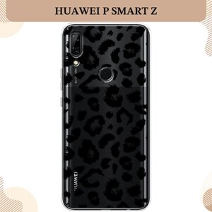 Силиконовый чехол "Окрас леопарда фон" на Huawei P Smart Z / Хонор 9Х, прозрачный