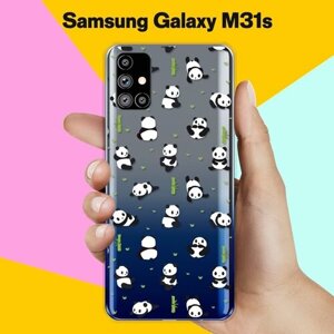 Силиконовый чехол Панды на Samsung Galaxy M31s