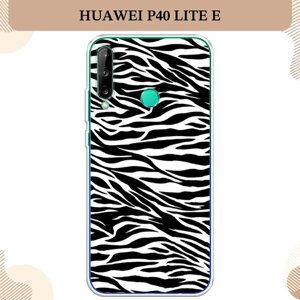 Силиконовый чехол "Принт зебра" на Huawei P40 Lite E/Honor 9C/Y7p / Хуавей P40 Lite E/Хонор 9C/Y7p