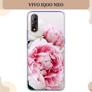 Силиконовый чехол "Розовые и белые пионы" на Vivo iQOO Neo/V17 Neo / Виво iQOO Neo/V17 Neo