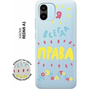 Силиконовый чехол с принтом Not sure для Xiaomi Redmi A1 / Сяоми Редми А1