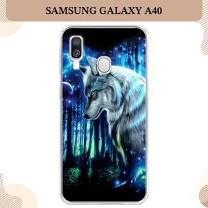Силиконовый чехол "Сказочный волк" на Samsung Galaxy A40 / Самсунг Галакси A40