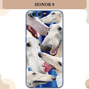 Силиконовый чехол "Собака с длинным носом" на Honor 9 / Хонор 9, прозрачный