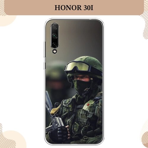 Силиконовый чехол "Солдат" на Honor 30i / Хонор 30i