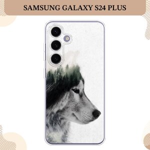 Силиконовый чехол "Волк лес" на Samsung Galaxy S24 Plus / Самсунг S24 Plus