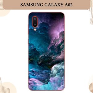 Силиконовый чехол "Загадочное небо" на Samsung Galaxy A02 / Самсунг Галакси А02