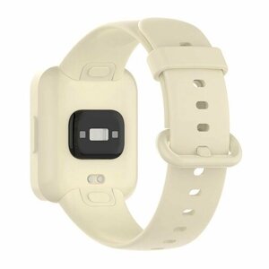 Силиконовый ремешок для Xiaomi Redmi Watch 2 / Redmi Watch 2 Lite - слоновая кость
