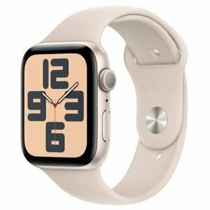 Смарт-часы Apple Watch SE 2023 GPS 44mm Starlight Aluminium Case with Starlight Sport Band M/L
