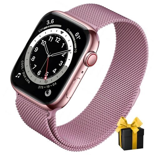 Смарт часы Х9 pro / Умные часы 2023 Smart Watch 45 mm мужские женские, звонки по Bluetooth, розовые