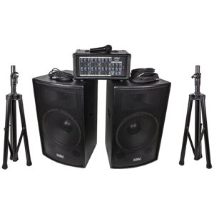 Soundking ZH0602D12LS Комплект акустической системы, микшер, микрофон, кабели, 2х200 Вт
