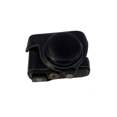 Сумка-кожух-футляр MyPads Estuche из импортной эко-кожи для фотоаппарата Sony ZV-1 черного цвета
