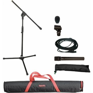 Superlux MSK124-X набор: микрофон E124D с чехлом и держателем, кабель XLR-XLR 6 м, стойка MS128