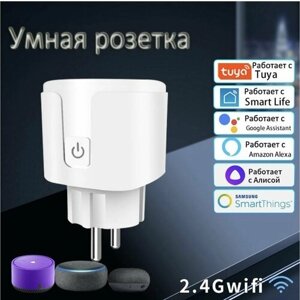 Умная Wi-Fi розетка с голосовым управлением.