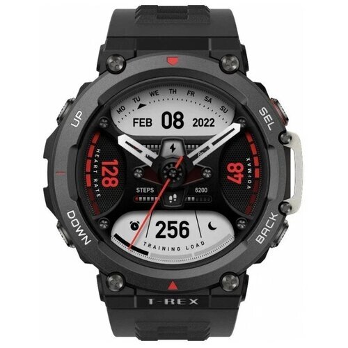 Умные часы Amazfit T-Rex 2 47 мм GPS Global, угольно-черный