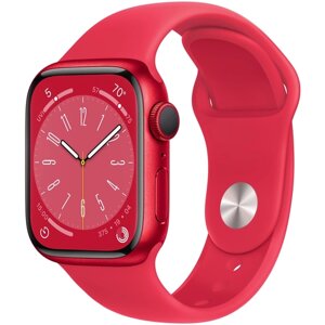 Умные часы Apple Watch Series 8 45 мм Aluminium Case GPS, PRODUCT) RED Sport Band