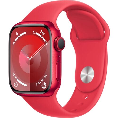 Умные часы Apple Watch Series 9 41 мм Aluminium Case GPS, PRODUCT) RED Sport Band