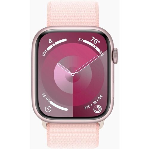 Умные часы Apple Watch Series 9 45 мм Aluminium Case GPS, Pink Sport Loop