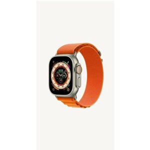 Умные часы Apple Watch Ultra 49 мм Titanium Case Cellular, титановый/оранжевый Alpine Loop, Size М