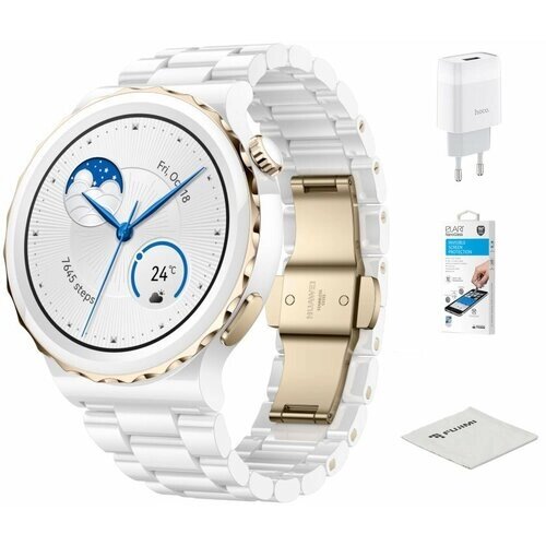 Умные часы Huawei Watch GT 3 Pro Frigga-B19T White Ceramic Strap 55028859 !