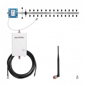 Усилитель сигнала 3G UMTS 2100МГц DS-2100-10 C1 ДалСвязь (комплект)
