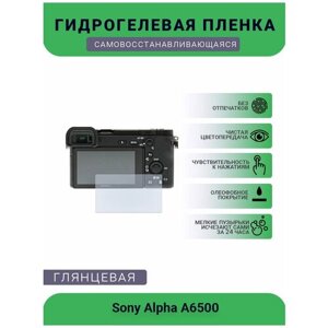 Защитная глянцевая гидрогелевая плёнка на камеру Sony Alpha A6500