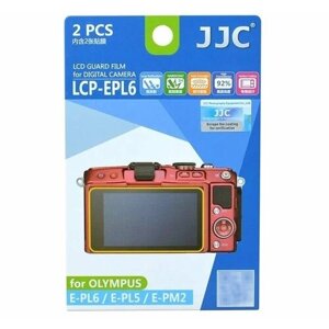 Защитная пленка JJC LCP-EPL6 для фотоаппаратов Olympus E-PL6; E-PL5; E-PM2 (2 штуки)
