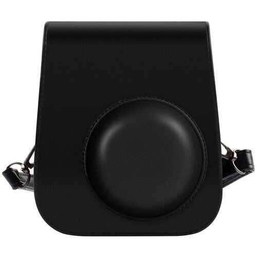 Защитный чехол-сумка-футляр MyPads для фотоаппарата Fujifilm Instax Mini 11 противоударный усиленный легкий из качественной кожи черный