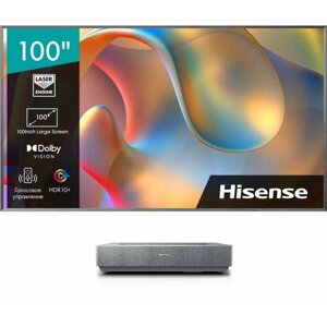 100" Лазерный телевизор Hisense Laser TV 100L5H, 4K Ultra HD, серебристый, смарт ТВ, VIDAA