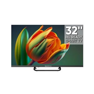 32" Телевизор Topdevice TV 32" FRAMELESS, HD 720p, Smart TV WildRed, черный