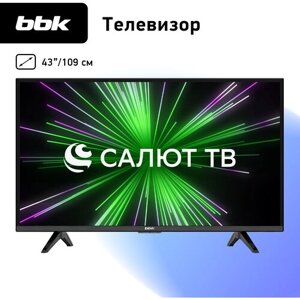 43" Телевизор BBK 43LEX-7389/FTS2c 2022 LED, черный