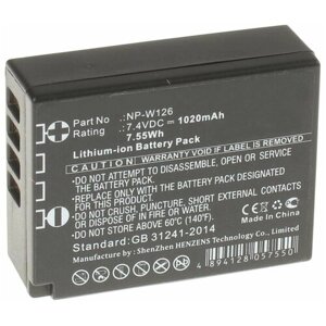 Аккумулятор ibatt ib-U1-F152 1020mah для fujifilm X-T1, X-pro1, finepix HS30EXR, finepix HS33EXR,