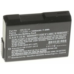 Аккумулятор iBatt iB-U1-F193 1030mAh для Nikon D3100, D5100, D3200, D5300, D5200, D3300, D5500, Coolpix P7100, Coolpix P7000, Coolpix P7800, Coolpix P7700, Df,