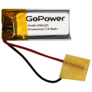 Аккумулятор Li-Pol GoPower LP401225 PK1 3.7V 90mAh
