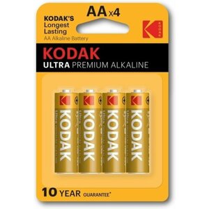 Алкалиновые батарейки Kodak LR6/AA, 4 шт.