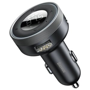 Автомобильное зарядное устройство с FM-трансмиттером Baseus Enjoy Car Wireless MP3 Charger (Wireless 5.0+5V/3.4A) Black (CCLH-01)