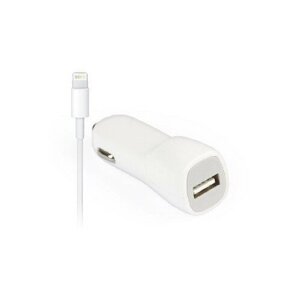 Азу smartbuy NITRO, 1а, 1 USB + кабель iphone 5/6/7/8/X/new ipad, белый (SBP-1502-8)